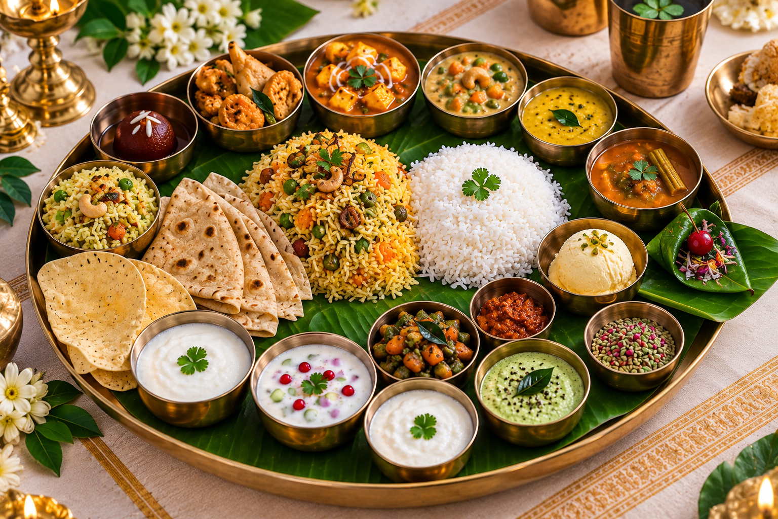 Gold vegetarian catering menu