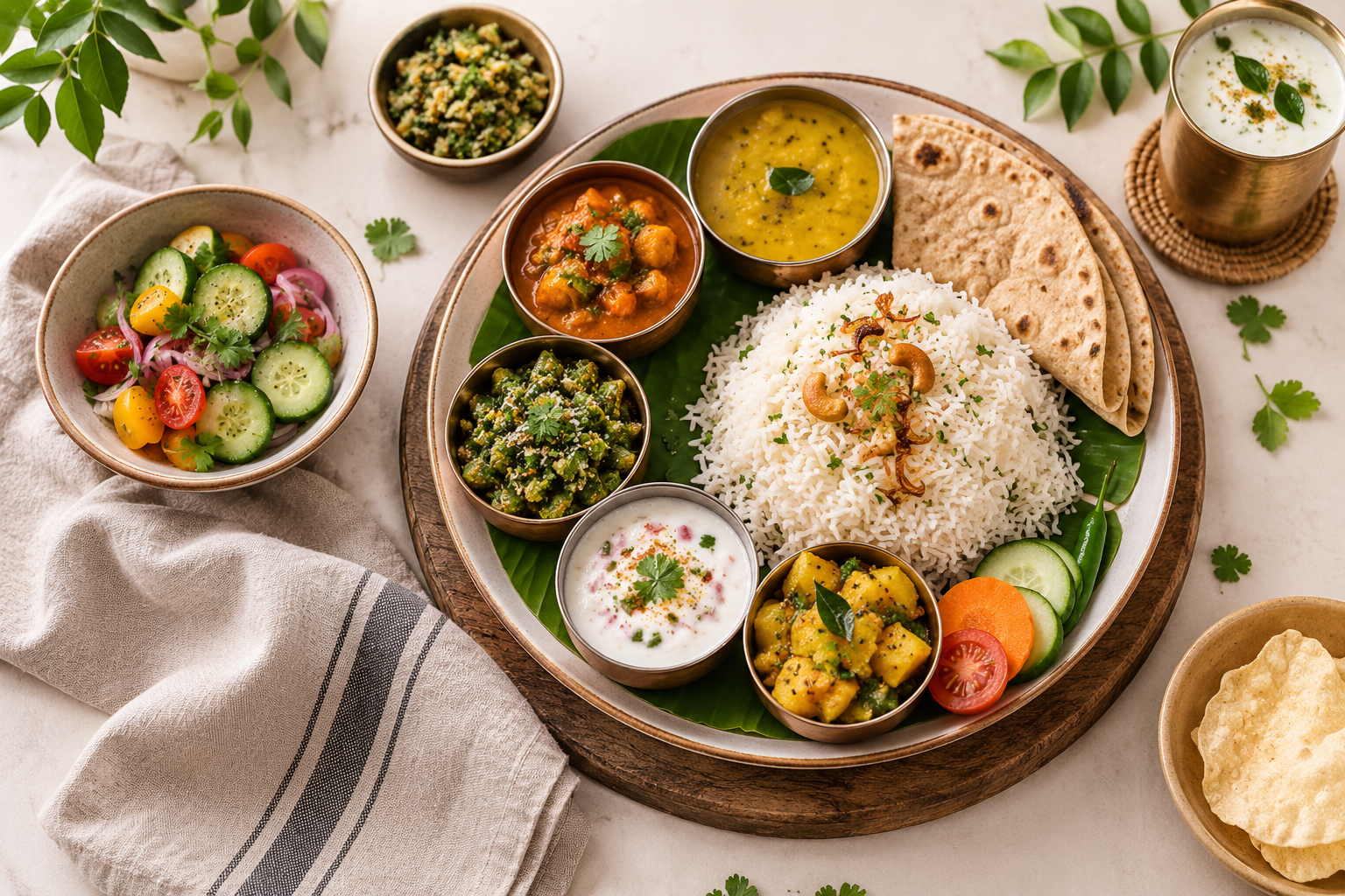 Vegetarian catering menu