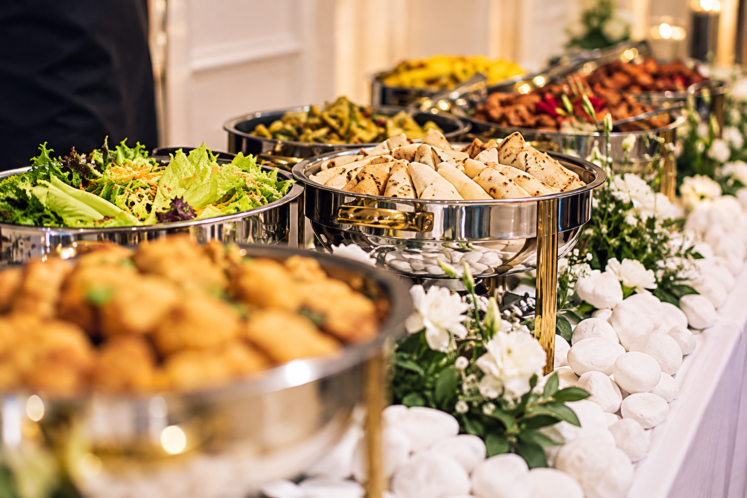 Professional catering buffet